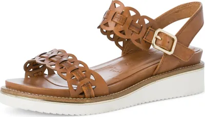 Produktbild von TAMARIS Damen Wedge/Plat Sand Art: 1-1-28223-28 in cognac (braun) - Größe:38