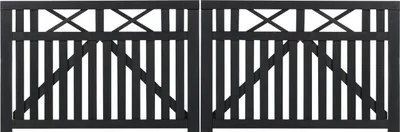 Produktbild von Plus Doppelzauntor Vinesse 300 x 98 cm schwarz