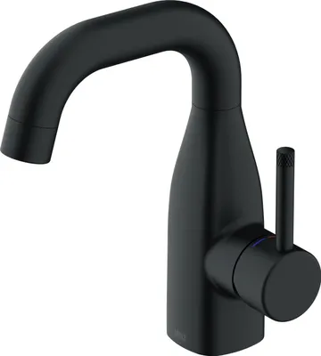 Produktbild von Lenz POLA Waschtischarmatur Schwarz-matt Einhebelmischer mit Pop-Up Ventil, Keramikkartusche, 120° Schwenkbereich 46070851