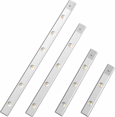 Obrázek produktu pro INF Magnetické LED světlo s pohybovým senzorem - Dobíjecí osvětlení pod skříňku stříbrný 30 cm