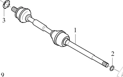 Image de VOLVO C40 XC40 Arbre de transmission arrière droit 36010554