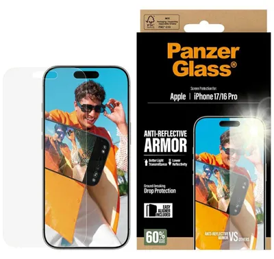 Produktbild von PanzerGlass Armor entspiegeltes Panzerglas EasyAligner für iPhone 17, 16 Pro