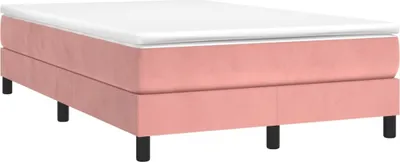 Produktbild von Langlebige Boxspringbettgestell Rosa 120x200cm Samt - Möbel456766 - Klassische BettenJugendbett Tagesbett
