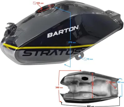 Produktbild von Kraftstofftank gelb Stratos 125