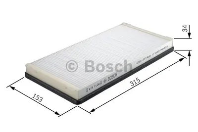Produktbild von Bosch Filter, Innenraumluft  1 987 432 200
