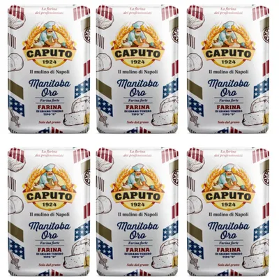 Produktbild von Caputo Manitoba Oro Pizzamehl 6 x 1 kg