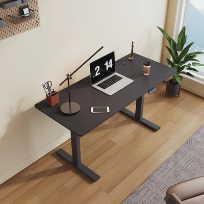 Produktbild von Höhenverstellbarer Schreibtisch, elektrisch - 140 x 60 cm - Tragfähigkeit: 80 kg