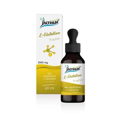 Produktbild von Liposomale L-Glutation Tropfen hochdosiert - (60.000mg L-Glutation pro Packung) 2000mg L-Glutation pro Tagesdosis - MCT Öl - Hohe Bioverfügbarkeit