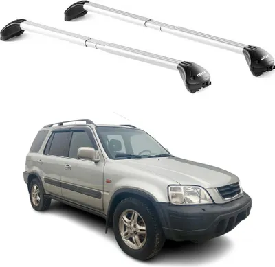Produktbild von Dachträger Grundtäger für Honda CR-V mk1 1995-2001 100kg Alu Silber 2 tlg ABE
