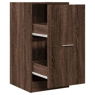 Image de vidaXL Armoire à pharmacie marron imitation chêne 40x41x77,5 cm Matériau dérivé du bois
