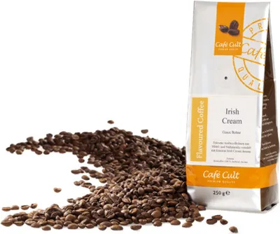 Produktbild von Kaffee "Irish Cream" in 1 kg Tüte, ganze Bohne, aromatisiert
