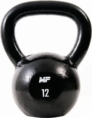 Zdjęcie produktu dla Muscle Power Żeliwny kettlebell 12 kg czarny