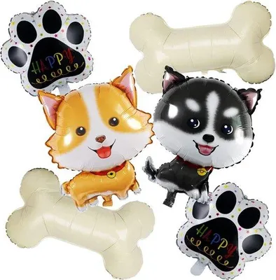 Productafbeelding van Verjaardagsballon voor Honden en Huisdieren - Folieballonnen voor Feestdecoratie