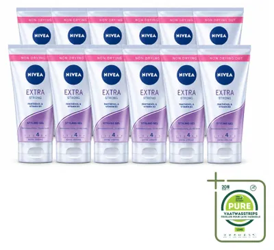 Image de 12 gels de coiffage NIVEA Extra Strong - 150 ml - Lot de 12