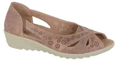 Produktbild von Boulevard - Freizeitschuhe für Damen, Zehenfrei DF4666 (42 EU) (Hellbraun)
