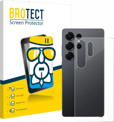 Produktbild von BROTECT Schutzglas für Samsung Galaxy S25 Ultra (Rückseite) Schutzfolie Panzer Folie Glas Display Schutz klar
