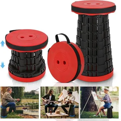 Image de Brancard pliable, portable et compact, rouge, 45 cm, 150 kg
