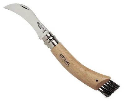 Immagine prodotto di Coltello Opinel per funghi, MUSHROOM INOX 08, lama 8,5 cm, con spazzola
