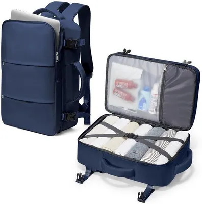 Image de Grand sac à dos de voyage imperméable 40 x 20 x 25 cm avec poche pour ordinateur portable, pour homme