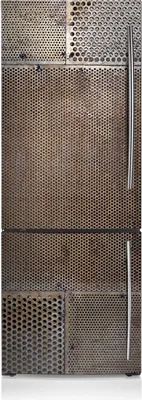 Produktbild von Kühlschrank Aufkleber Kühlschrankmagnete Dekoration Kühlschrankfolie 60x190 cm - Metallboden