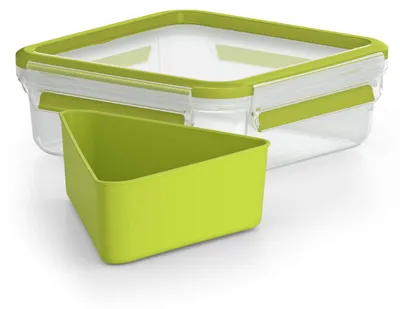 Produktbild von EMSA CLIP & GO Sandwichbox 0,85 L, 0,85 l, Transparent, Polypropylen (PP), Thermoplastisches Elastomer (TPE), Deutschland, 163 mm, 163 mm