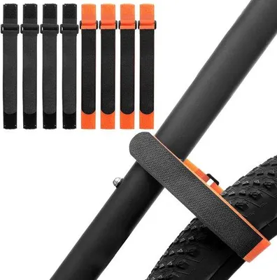 Image de Sangles de fixation pour vélo, 8 pièces, avec crochets et boucles