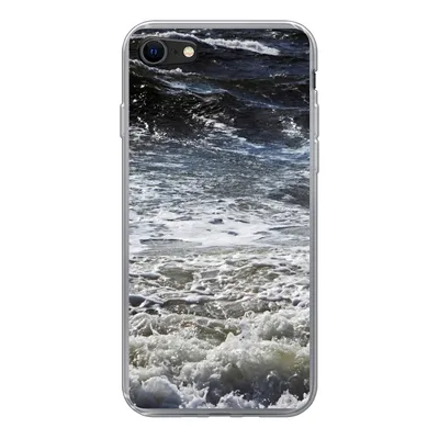 Produktbild von MuchoWow® Handyhülle Schutzhülle Hülle für iPhone SE 2020 Nordsee - Wasser - Wellen Silikon Softcase Handy Hülle - Kartenbesitzer
