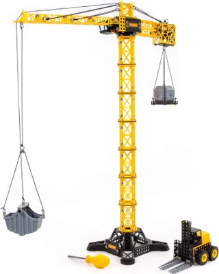 Zdjęcie produktu dla Klocki Żuraw budowlany Gigant z ładowarką 588 elem. Polesie