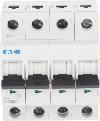 Produktbild von Leitungsschutzschalter 4P C 63A 6kA AC PL6-C63/4 166532