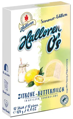 Produktbild von Halloren O's Zitrone-Buttermilch 125g