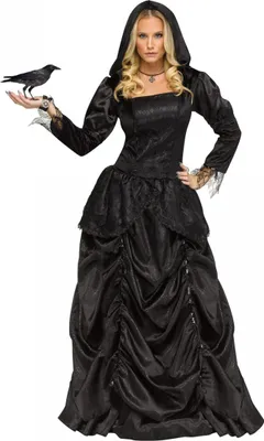 Produktbild von Böse Märchen Königin Kostüm für Damen an Halloween Größe: M/L