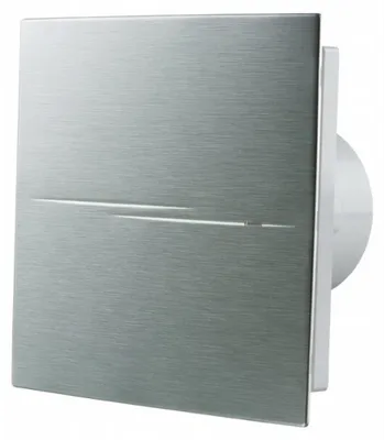 Produktbild von Badlüfter - Mit Hygrostat und Timer - Aluminiumfront - Anschluss Ø 100 mm - Axial