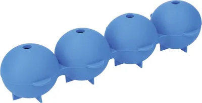 Produktbild von Colourworks Kugelförmige Eisformen, Silikon, blau, 21,5 x 7 x 4 cm