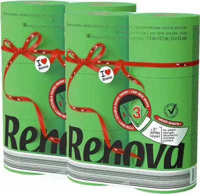 Produktbild von Toilettenpapier-  grün - 12 Rollen (2 Packs á 6 Rollen)