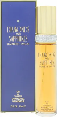 A perfume bottle and its packaging are displayed side-by-side against a white background.
