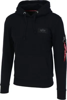 Produktbild von ALPHA INDUSTRIES BACK PRINT HOODY Herren Kapuzenpullover, Größe:XXL, Farbe:03 Black