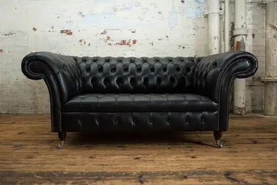 Zdjęcie produktu dla Chesterfield – skórzana sofa, dwuosobowa, designerskie sofy i fotele