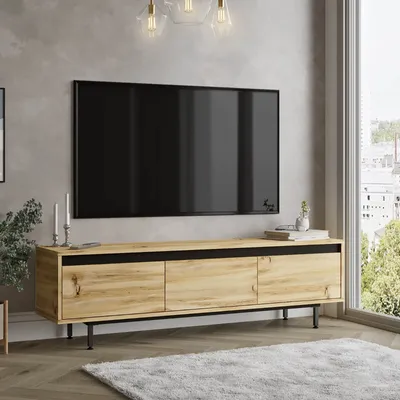 Obrázek produktu pro TV skříňka LEVY 1 dub levá / černá