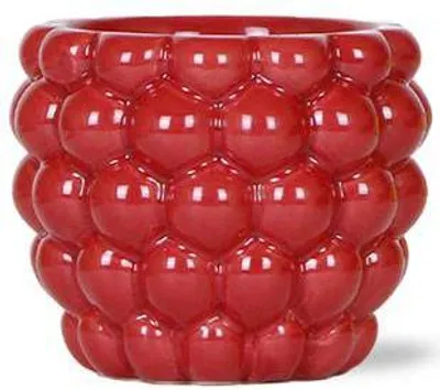 Immagine prodotto di Vaso per bacche Ø 9 cm, vaso decorativo rosso per piante da interno e fiori