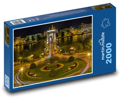 Obrázok produktu pre Puzzle 2000 Nočná Budapešť v Maďarsku - martinpuzzle