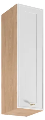 Produktbild von Hoher Küchenoberschrank SALERNO – Breite 30 cm, Eiche/Weiß
