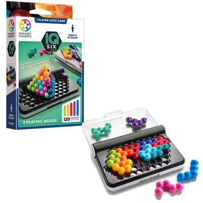 Productafbeelding van SmartGames IQ Six Pro, 3D-puzzel, geschikt voor kinderen vanaf 8 jaar, speeltijd: 10 minuten