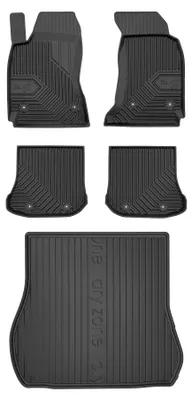 Produktbild von Gummimatten + Kofferraumwanne für Audi A4 B5 1994-2001 (Kombi, Standard-Kofferraum) – Schwarz, passgenau – Wielganizator