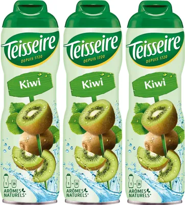 Produktbild von Teisseire Getränke-Sirup Kiwi 600ml - Intensiv im Geschmack (3er Pack)