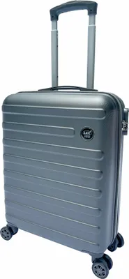 Zdjęcie produktu dla Linder Exclusiv Walizka podróżna kabinowa LEKKA 2,5 kg bagaż podręczny 40x20x55 cm Szary