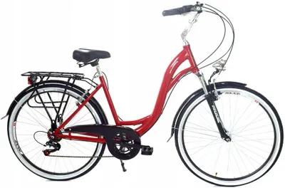 Zdjęcie produktu dla Rower Dallas City Alu 26" 7spd - czerwony z czarnym