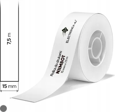 Image de Papier autocollant thermique pour imprimante Niimbot H1S 15 x 7,5 m