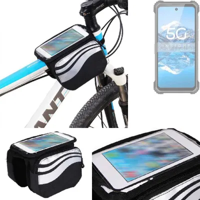 Produktbild von K-S-Trade Rahmentasche Fahrrad-Halterung kompatibel mit Phonemax P10 Rahmenhalterung Fahrrad Handyhalterung Fahrradtasche Handy Smartphone Halterung