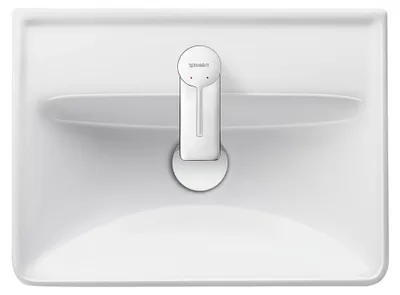 Produktbild von Handwaschbecken D-NEO 450x335mm o ÜL m HLB 1 Hahnloch weiß