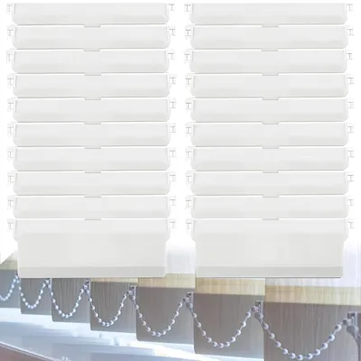 Immagine prodotto di Lamelle – Tende a pacchetto verticali – Supporto – Ricambi – 20 pezzi – 127 mm – Resistenti all'umidità e durevoli